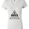 Women's Short Sleeve V-Neck T-Shirt Thumbnail