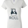Women's Short Sleeve V-Neck T-Shirt Thumbnail
