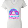 Women's Short Sleeve V-Neck T-Shirt Thumbnail