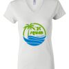 Women's Short Sleeve V-Neck T-Shirt Thumbnail