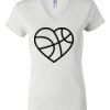 Women's Short Sleeve V-Neck T-Shirt Thumbnail