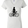 Women's Short Sleeve V-Neck T-Shirt Thumbnail