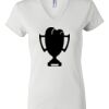 Women's Short Sleeve V-Neck T-Shirt Thumbnail