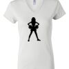 Women's Short Sleeve V-Neck T-Shirt Thumbnail