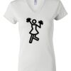 Women's Short Sleeve V-Neck T-Shirt Thumbnail