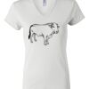 Women's Short Sleeve V-Neck T-Shirt Thumbnail