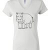 Women's Short Sleeve V-Neck T-Shirt Thumbnail