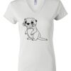 Women's Short Sleeve V-Neck T-Shirt Thumbnail