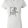 Women's Short Sleeve V-Neck T-Shirt Thumbnail