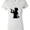 Women's Short Sleeve V-Neck T-Shirt Thumbnail