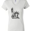 Women's Short Sleeve V-Neck T-Shirt Thumbnail