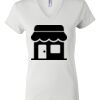 Women's Short Sleeve V-Neck T-Shirt Thumbnail