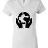 Women's Short Sleeve V-Neck T-Shirt Thumbnail