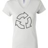 Women's Short Sleeve V-Neck T-Shirt Thumbnail
