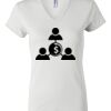 Women's Short Sleeve V-Neck T-Shirt Thumbnail