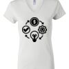 Women's Short Sleeve V-Neck T-Shirt Thumbnail