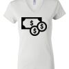 Women's Short Sleeve V-Neck T-Shirt Thumbnail