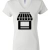 Women's Short Sleeve V-Neck T-Shirt Thumbnail