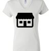 Women's Short Sleeve V-Neck T-Shirt Thumbnail