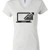 Women's Short Sleeve V-Neck T-Shirt Thumbnail