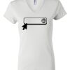 Women's Short Sleeve V-Neck T-Shirt Thumbnail