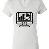 Women's Short Sleeve V-Neck T-Shirt Thumbnail