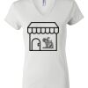 Women's Short Sleeve V-Neck T-Shirt Thumbnail