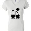 Women's Short Sleeve V-Neck T-Shirt Thumbnail