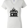 Women's Short Sleeve V-Neck T-Shirt Thumbnail