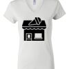 Women's Short Sleeve V-Neck T-Shirt Thumbnail