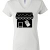 Women's Short Sleeve V-Neck T-Shirt Thumbnail
