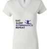Women's Short Sleeve V-Neck T-Shirt Thumbnail