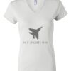 Women's Short Sleeve V-Neck T-Shirt Thumbnail
