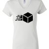 Women's Short Sleeve V-Neck T-Shirt Thumbnail