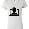 Women's Short Sleeve V-Neck T-Shirt Thumbnail