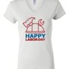 Women's Short Sleeve V-Neck T-Shirt Thumbnail