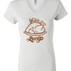 Women's Short Sleeve V-Neck T-Shirt Thumbnail