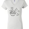 Women's Short Sleeve V-Neck T-Shirt Thumbnail
