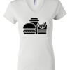 Women's Short Sleeve V-Neck T-Shirt Thumbnail