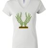 Women's Short Sleeve V-Neck T-Shirt Thumbnail