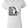 Women's Short Sleeve V-Neck T-Shirt Thumbnail