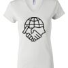 Women's Short Sleeve V-Neck T-Shirt Thumbnail
