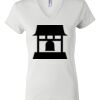 Women's Short Sleeve V-Neck T-Shirt Thumbnail