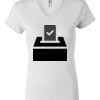 Women's Short Sleeve V-Neck T-Shirt Thumbnail
