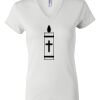 Women's Short Sleeve V-Neck T-Shirt Thumbnail