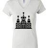 Women's Short Sleeve V-Neck T-Shirt Thumbnail
