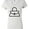 Women's Short Sleeve V-Neck T-Shirt Thumbnail