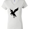 Women's Short Sleeve V-Neck T-Shirt Thumbnail