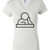 Women's Short Sleeve V-Neck T-Shirt Thumbnail