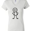 Women's Short Sleeve V-Neck T-Shirt Thumbnail